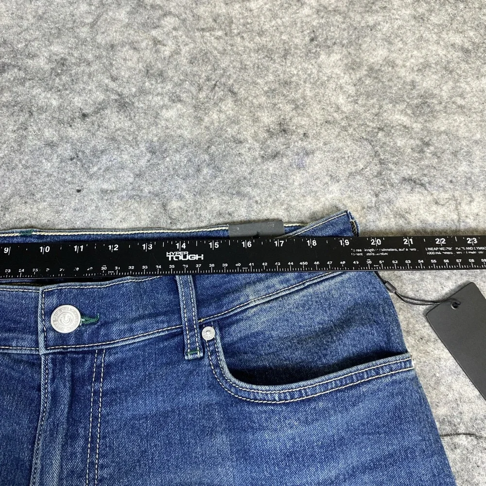 NWT True Religion Rocco Relaxed Skinny‎ Jeans Mens 38x32 Blue Straight Leg Denim